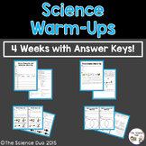 Science Warm Ups (Bell Ringers) - FREE