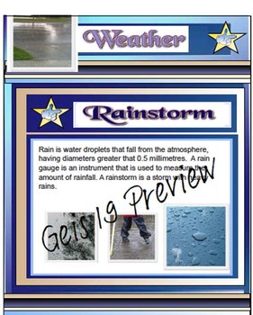 Preview of Weather - Storms, Clouds, Air Masses Science Education Smartboard File
