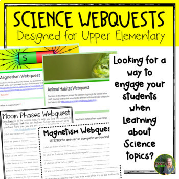 Preview of Science Webquests Bundle | Upper Elementary | Printable & Digital