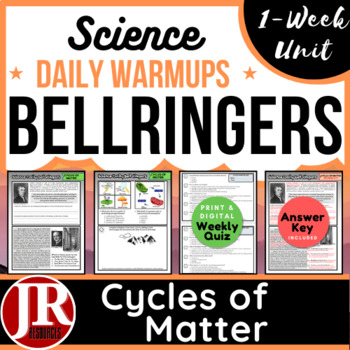 Preview of Science Weekly Bell Ringers: Cycles of Matter