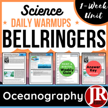 Preview of Science Weekly Bell Ringers: Oceanography