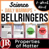 Science Weekly Bell Ringers: Properties of Matter & Atoms