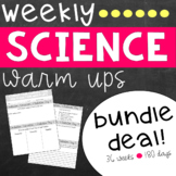 Science Weekly Warm Ups Bundle