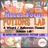 Science Wizard Potions Chemistry Stations Lab Halloween Fun!