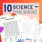 Science Word Search Bundle - End of the Year / After Testi