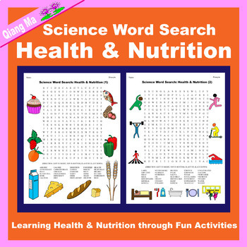 Preview of Science Word Search: Health & Nutrition