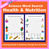 Science Word Search: Health & Nutrition
