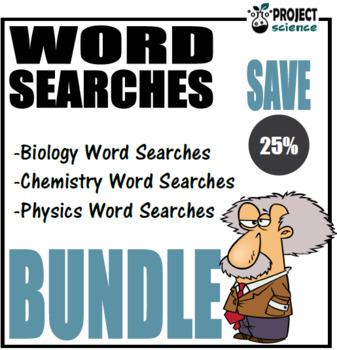 Preview of Science Word Searches Bundle