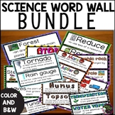 Science Word Wall | 3rd Grade Bundle | Science Vocabulary 