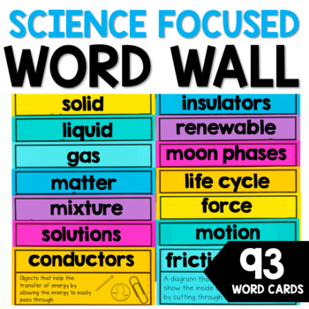 Science Word Wall by The Stellar Teacher Company | TPT