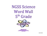 Science Word Wall 5th Fifth Grade Vocabulary NGSS National