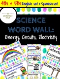 Science Word Wall (Bilingual: English & Spanish)-- Energy 