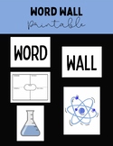 Science Word Wall Bulletin Board Printable