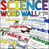Science Word Wall Cards K-2nd