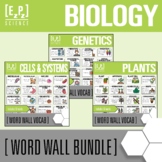 Science Word Wall Cards for Middle School | Life Science V