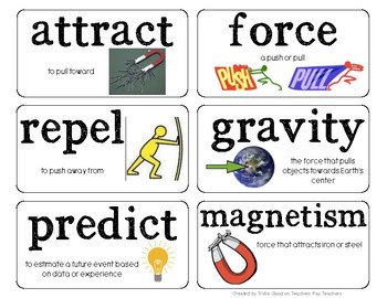 Preview of Science Word Wall: FOSS Motion and Matter Kit