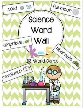 Preview of Science Word Wall K-5