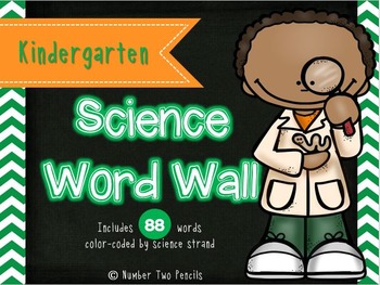 Preview of Science Word Wall: Kindergarten