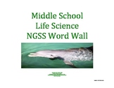 Science Word Wall MS Middle School LIFE Vocabulary NGSS Aligned