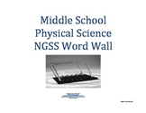 Science Word Wall MS Middle School PHYSICAL Vocabulary NGS