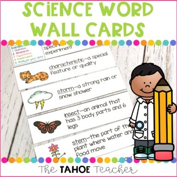 Preview of Science Word Wall Vocabulary Cards