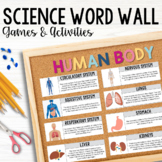 Science Word Wall, Vocabulary Games and Activities: Human Body