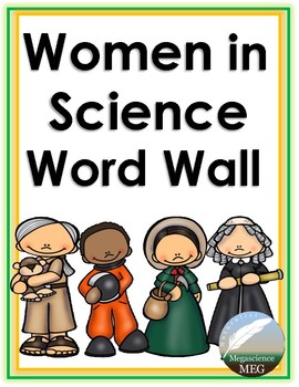 Preview of STEM: Women's History Month - Women in Science Word Wall