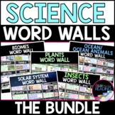 Science Word Walls Bundle - Plants, Biomes, Insects, Ocean