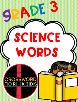 Preview of Crosswords - 3rd Grade Science Words