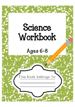 Preview of Science Workbook for First Grade and Up to 8 Years Old