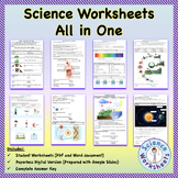 Science Worksheets All in One | Printables & Distance Learning