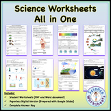 Science Worksheets All in One | Printables & Distance Learning