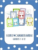 Science Worksheets Bundle for Grade 1 and 2 /Distance Learning