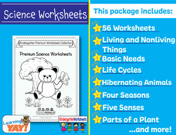 kindergarten worksheets science