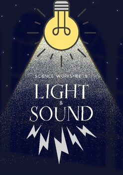 Preview of Science Worksheets Light and Sound