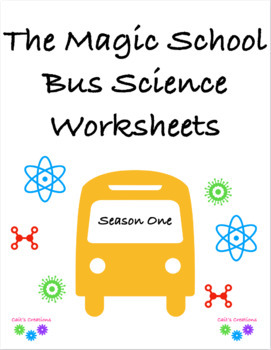 Preview of Science Worksheets: Magic School Bus Season 1