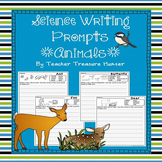 Science Writing Prompts ~ ANIMALS * Writing pages with word banks