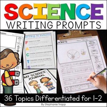 Science Writing Prompts for First and Second Grade by Stephanie Trapp
