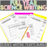 Science Writing Prompts for the Entire Year BUNDLE