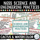 Science and Engineering Practices Posters with Cactus Decor
