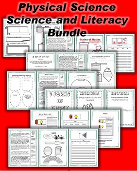 Preview of Science and Literacy: Physical Science Bundle (TEKS)