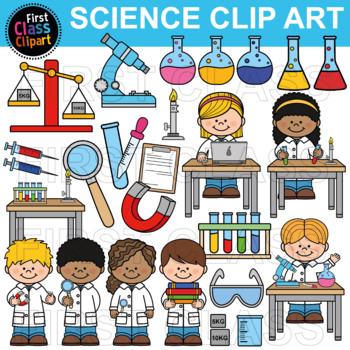 Preview of Science and Scientist kids Clip Art