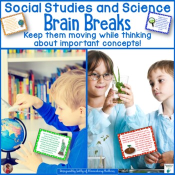 Preview of Science and Social Studies Brain Breaks Freebie