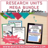 Science and Social Studies Research Units Mega Bundle (Dig