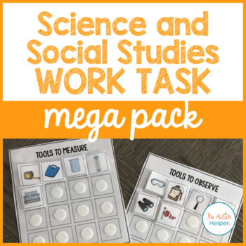 Preview of Science and Social Studies Work Task Mega Pack