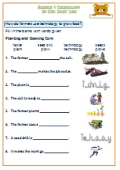 Science and Technology Worksheet For G.1-2 by Smiley Teacher | TpT