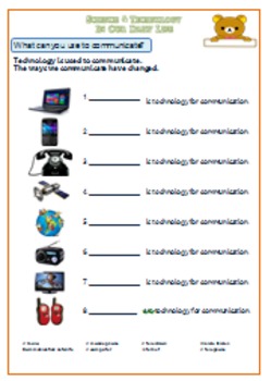 science and technology worksheet for g1 2 by smiley teacher tpt