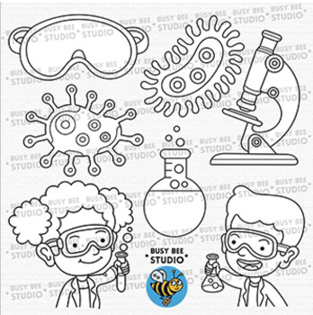 Science clipart Set 1 by Busy Bee Studio Clip Art | TPT