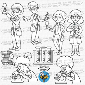 Science clipart Set 2 by Busy Bee Studio Clip Art | TPT