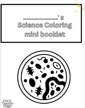 Preview of Science coloring mini booklet
